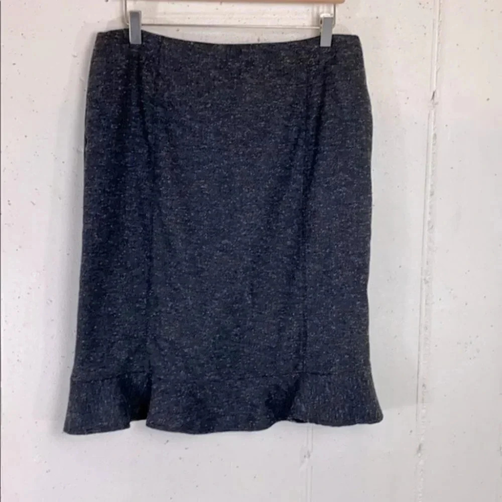 AB Studio 12 black speckled‎ career skirt